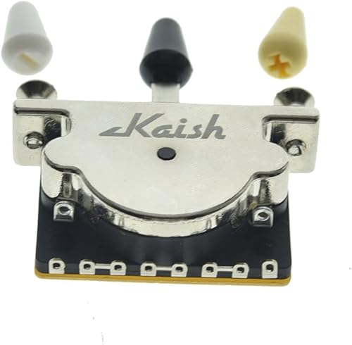 Miniatura 4 de KAISH Interruptor de palanca de pastilla de guitarra de 3 vías para servicio pesado, interruptor selector para Strat Tele con 3 puntas de plástico