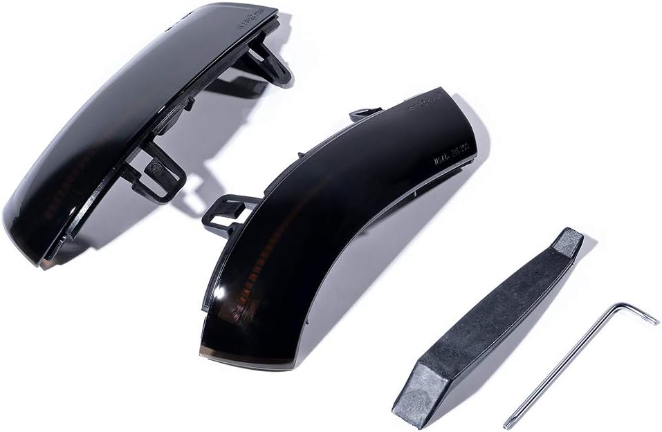 2X Dynamic LED Turn Signal Light Mirror Indicator Compatible with VW Golf 5 MK5 GTI Variant Jetta EOS Sharan Passat B5.5 B6