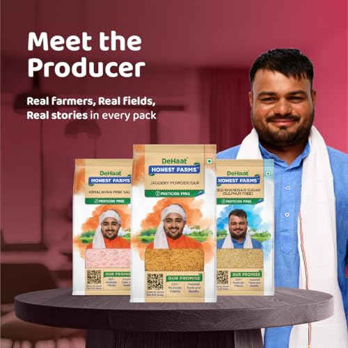 Image of DeHaat Honest Farms Pesticide Free Jaggery Powder (Gur) 400 GM