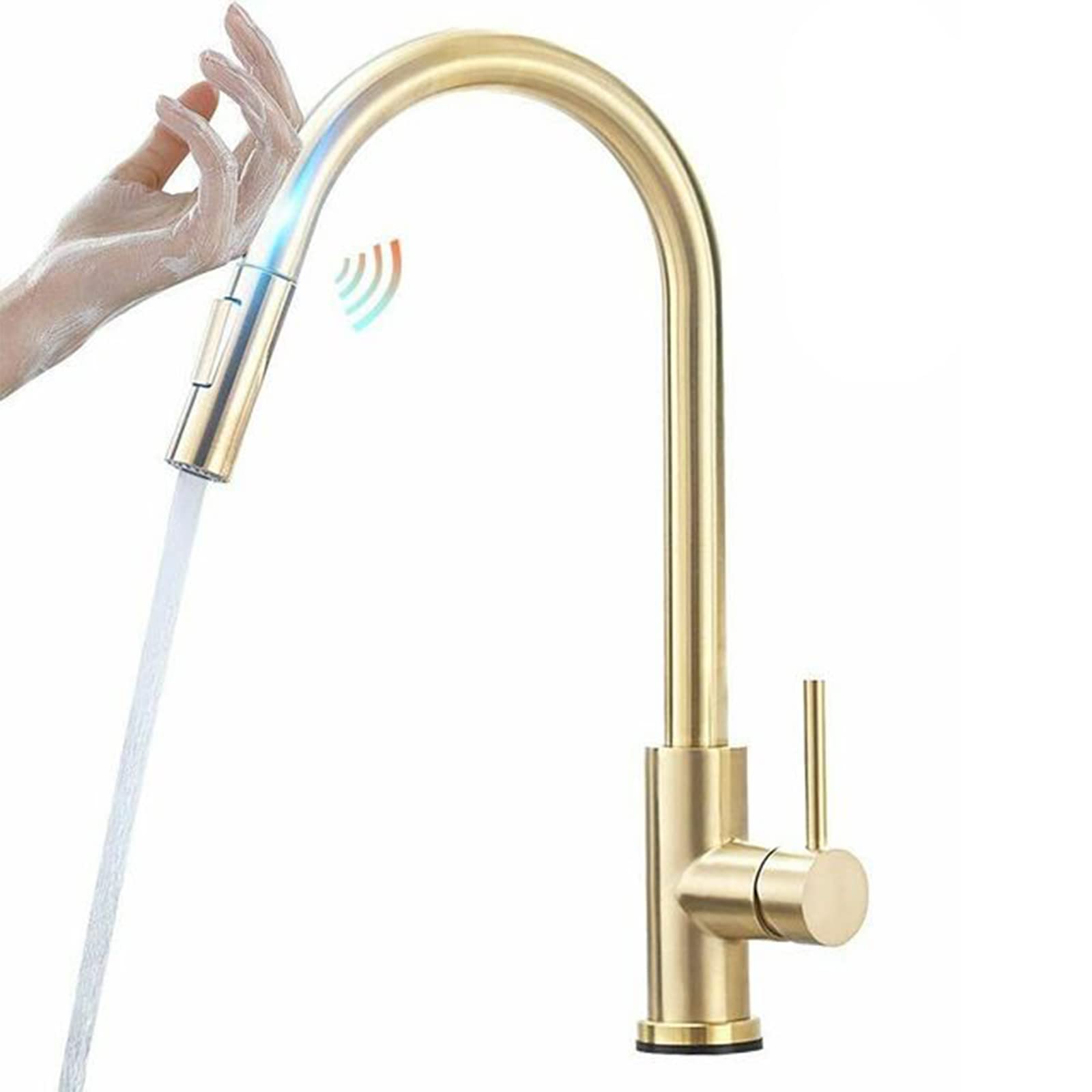 Mitigeur cuisine chaud froid tactile en acier inoxydable pour évier moderne