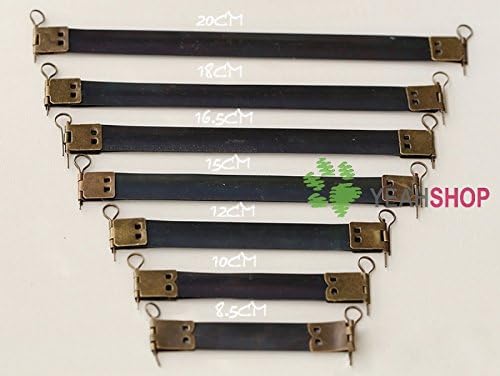 Antique Brass Pinch Purse Frame/Flex Purse Frame/Wallet Frame with Loops - 20cm / 7.9inch