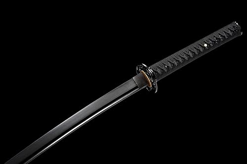 Miniatura 4 de Espada Katana Tradicional Forjada a Mano con Templado de CalorArcilla  Verdaderas Katanas de Acero al Carbono 10601095 T10, Afilar, Espiga Completa