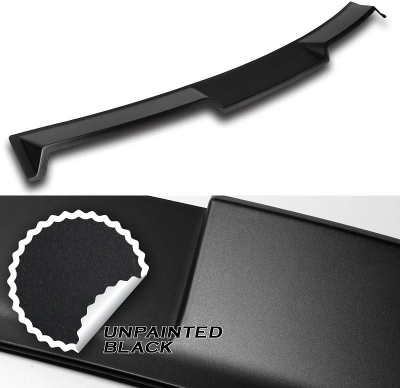 ABS Material Rear Roof Window Visor Spoiler Wing Sport Body Kit Compatible with 2017-2022 Infiniti Q60 Coupe (Matt Black)