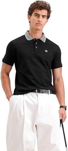 WROGN Men's 100% Cotton Pique Polo T-Shirt | Solid | Slim Fit