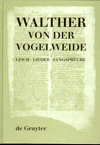 Leich, Lieder, Sangsprueche