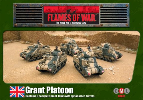 Preisvergleich Produktbild Flames of War Miniatures - Grant Platoon