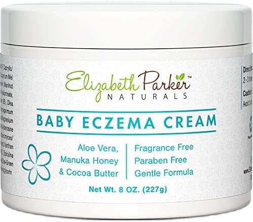 Baby Eczema Cream for Face & Body - Organic and Moisturizing Eczema Lotion with Manuka Honey Aloe Vera and Shea Butter - Relieves Cradle Cap, Diaper Rash, Redness, Dry and Itchy Skin (4 oz)