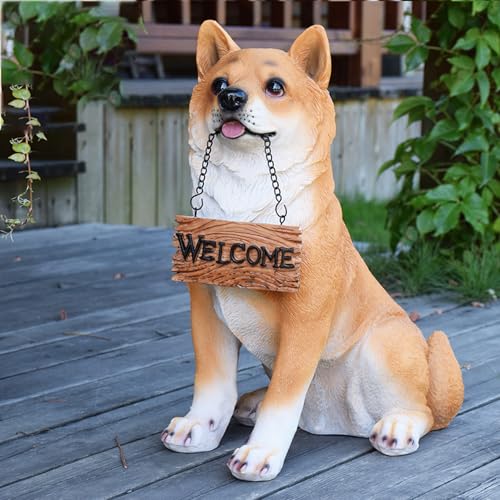 ガーデニング雑貨 置物 オブジェ 庭 犬 F ガーデニング 庭のオブジェ置物 インテリア 玄関 ガーデン 様式5 雑貨 オーナメント 庭飾り 動物 かわいい 癒し アウトドア 部屋 庭 デコレーション プレゼント 記念品 KUZQIM