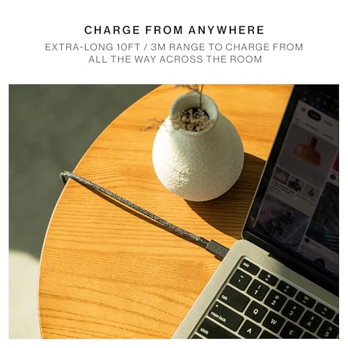Native Union Belt Cable XL 100W – 10ft/3m Ultra-Strong USB-C to USB-C Charging Cable for iPhone 18 Pro/Pro Max, iPhone Duo, MacBook Pro/Air, iPad Pro M5, Surface Pro 13 (Zebra) by Native Union - Used condition - Image 2