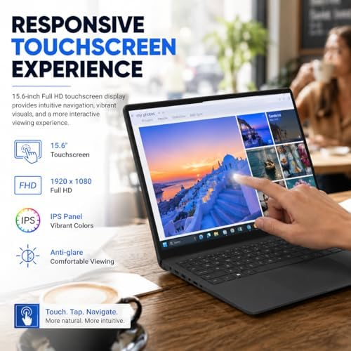 Dell DC15250 Ai Touchscreen Laptop, Intel i7 CPU 16GB DDR5, 1TB SSD - 2