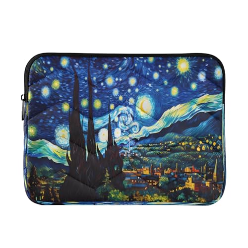 Van Gogh - Funda para portátil de 13 a 14 pulgadas, diseño de cielo estrellado