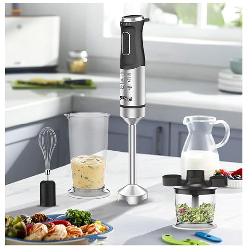 Genérico Licuadora De Mano, Licuadora Multifuncional 4 En 1, Potente Motor De 1000 Vatios, Electrodoméstico De Cocina con Velocidad Ajustable, Herramienta para Preparar Alimentos para Bebés Genérico Licuadora De Mano, Licuadora Multifuncional 4 En 1, Potente Motor De 1000 Vatios, Electrodoméstico De Cocina con Velocidad Ajustable, Herramienta para Preparar Alimentos para Bebés