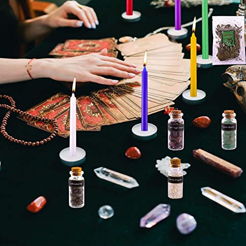 Caixa de suprimentos de bruxaria para feitiços Wiccan – Kit de iniciante de bruxaria, suprimentos de