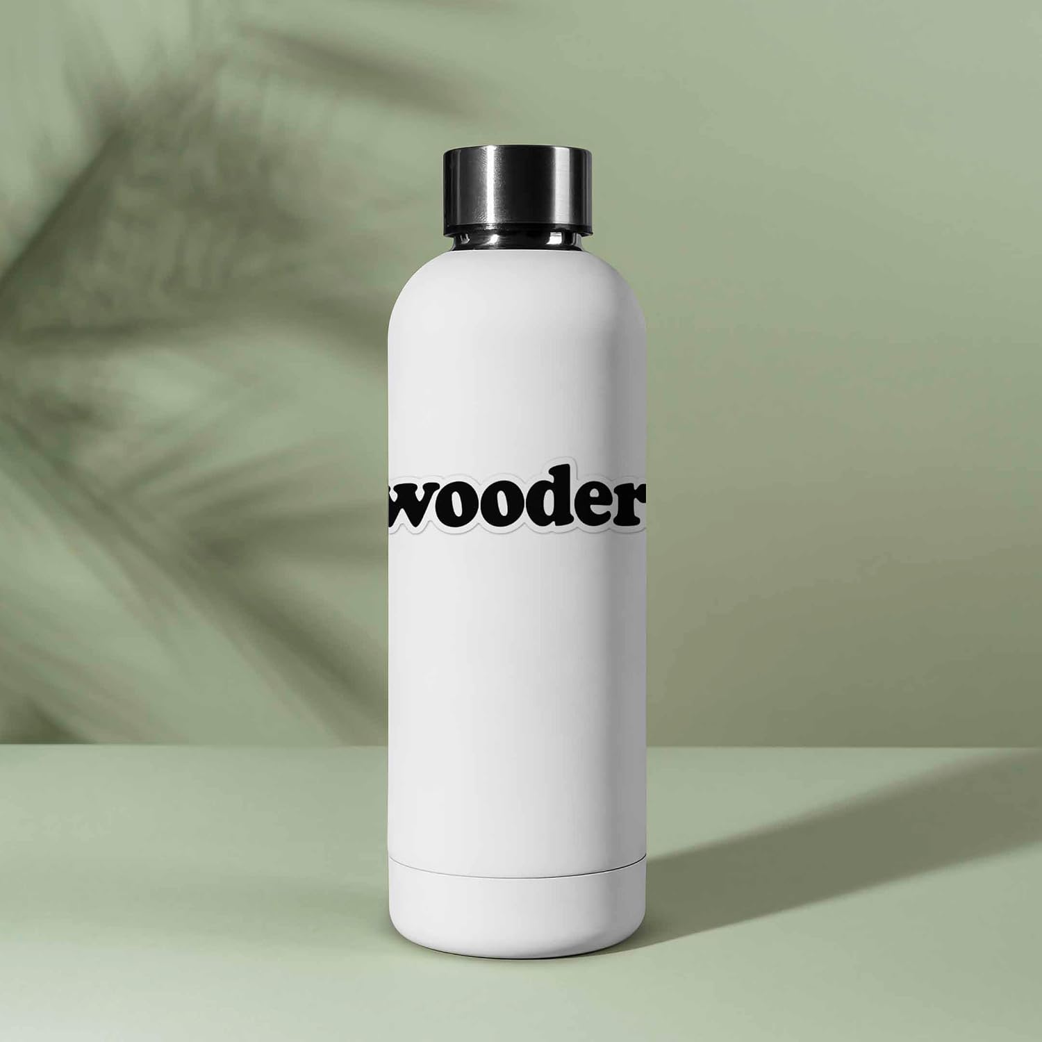 Black & White Wooder Sticker - Funny Philadelphia Stickers for Laptop - Philly Decal for Hydroflask Water Bottle - South Jersey Bumper Sticker for Car