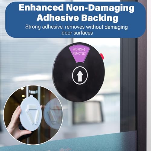 Custom Privacy Door Sign - Do Not Disturb, In A Meeting, Working Remotely, Come In Welcome, Back Soon - Blank Status Indicator for Conference Room, Studio & Office Supplies by EliteSign - Image 5
