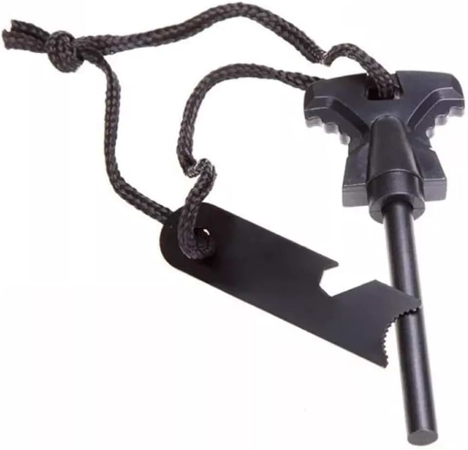 Pederneira Sobrevivencia Maciça De Magnésio Camping pesca Acampamento Pratico Compacta Acendedor