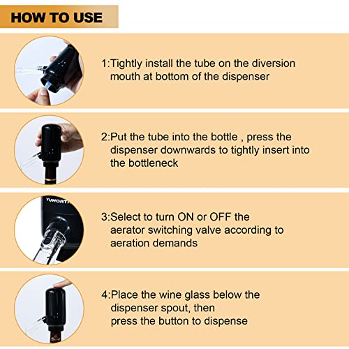 Elektrische wijn beluchter schenker, automatische draagbare slimme wijn karaf en wijn dispenser pomp wijn oxidator voor… - Image 6