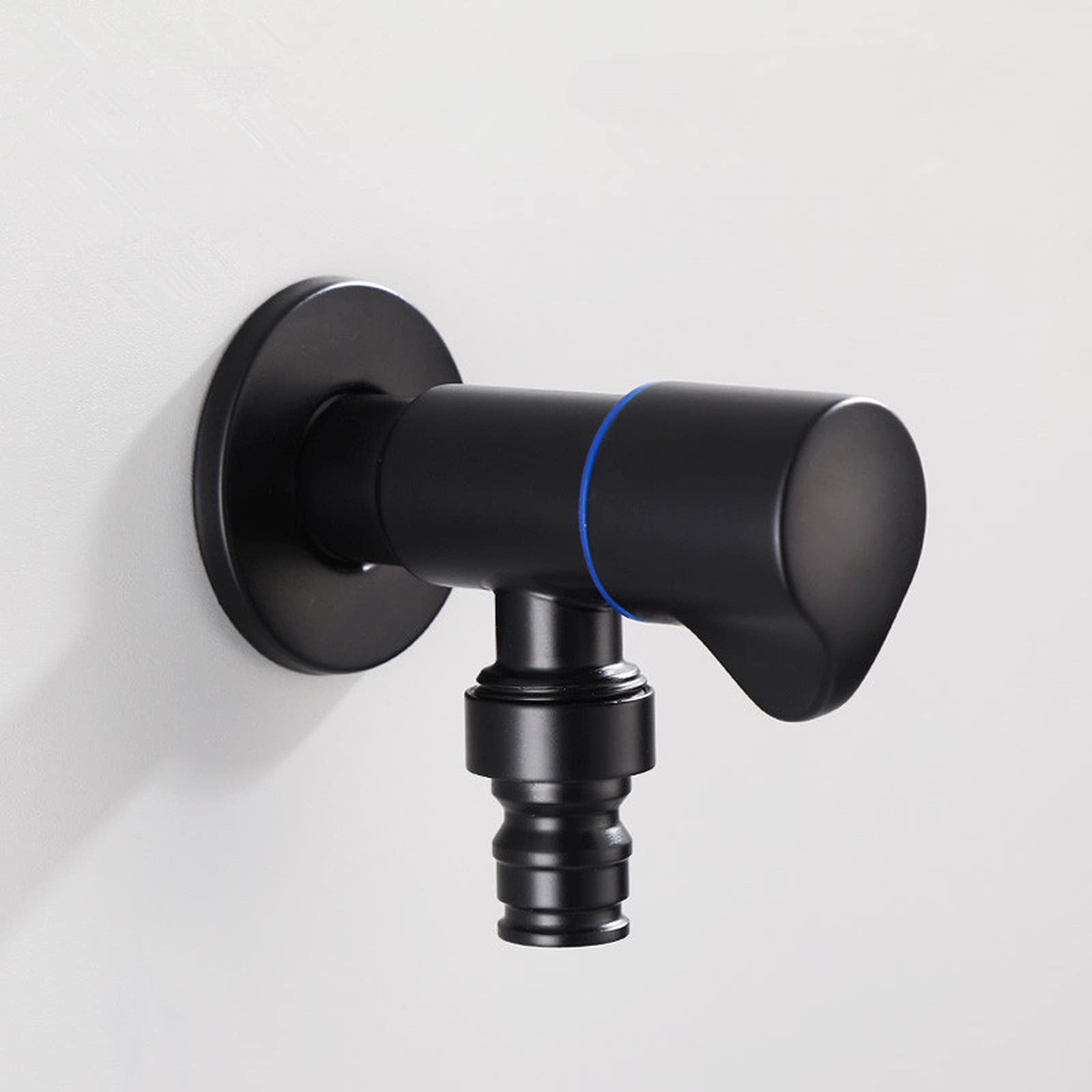 Rubinetto per lavatrice doppio multifunzione nero Rubinetto a parete per bagno in acciaio inossidabile Rubinetto per mocio Rubinetti per acqua da giardino per esterni resistenti Star of Light