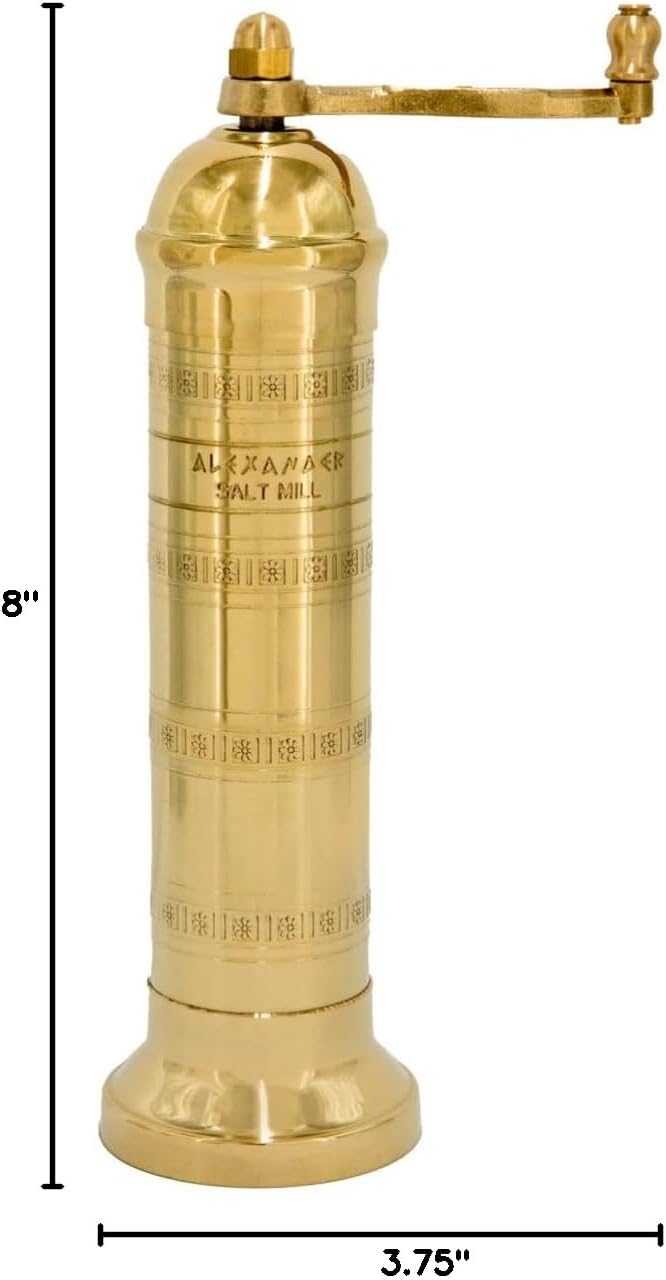 The Original European Mill (Brass, 8-Inch Salt)