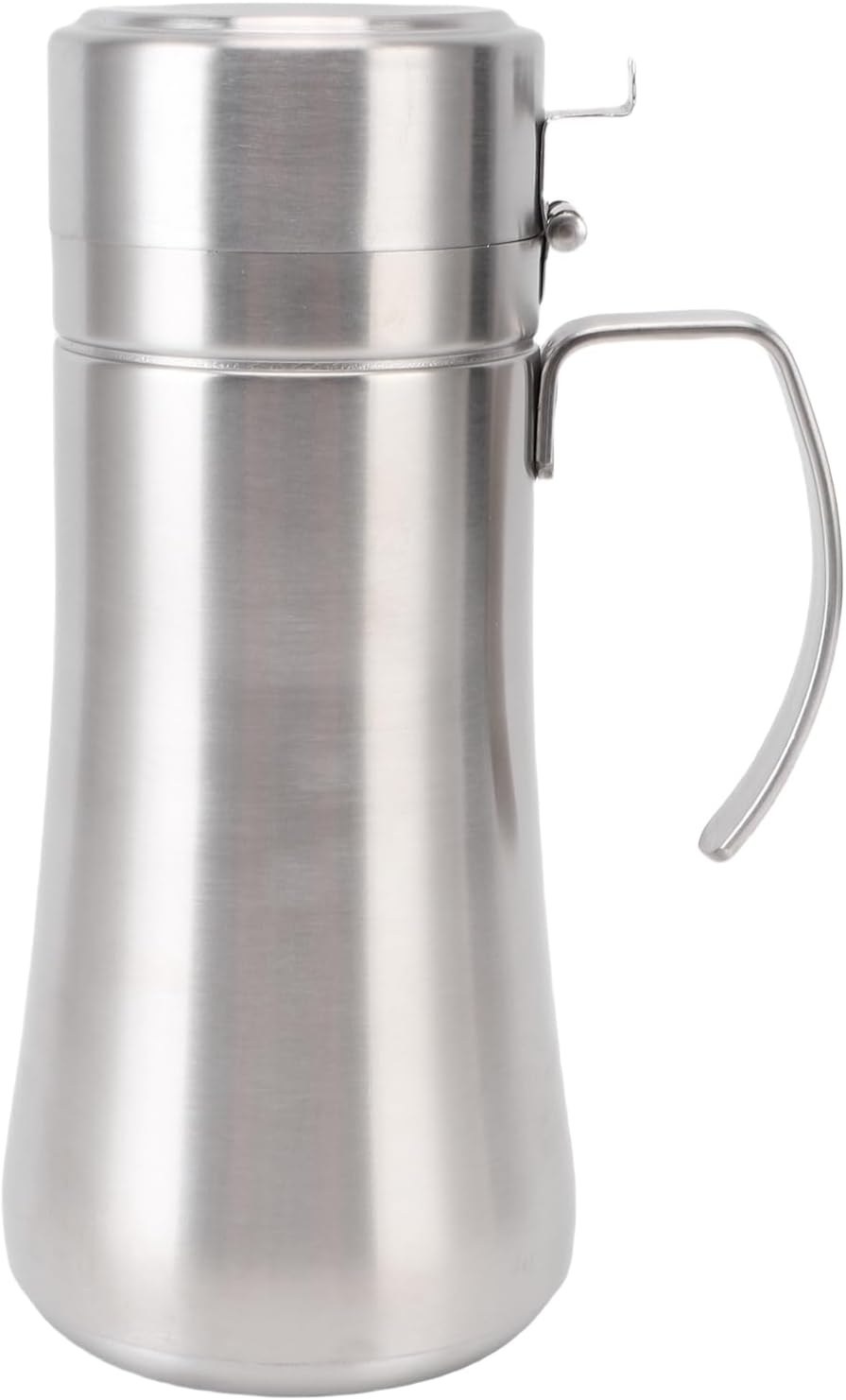 Focket Stainless Steel Olive Oil Dispenser Bottle Leakproof Kitchen Dispenser Cooking Oil Storage Container for BBQ (800ml)