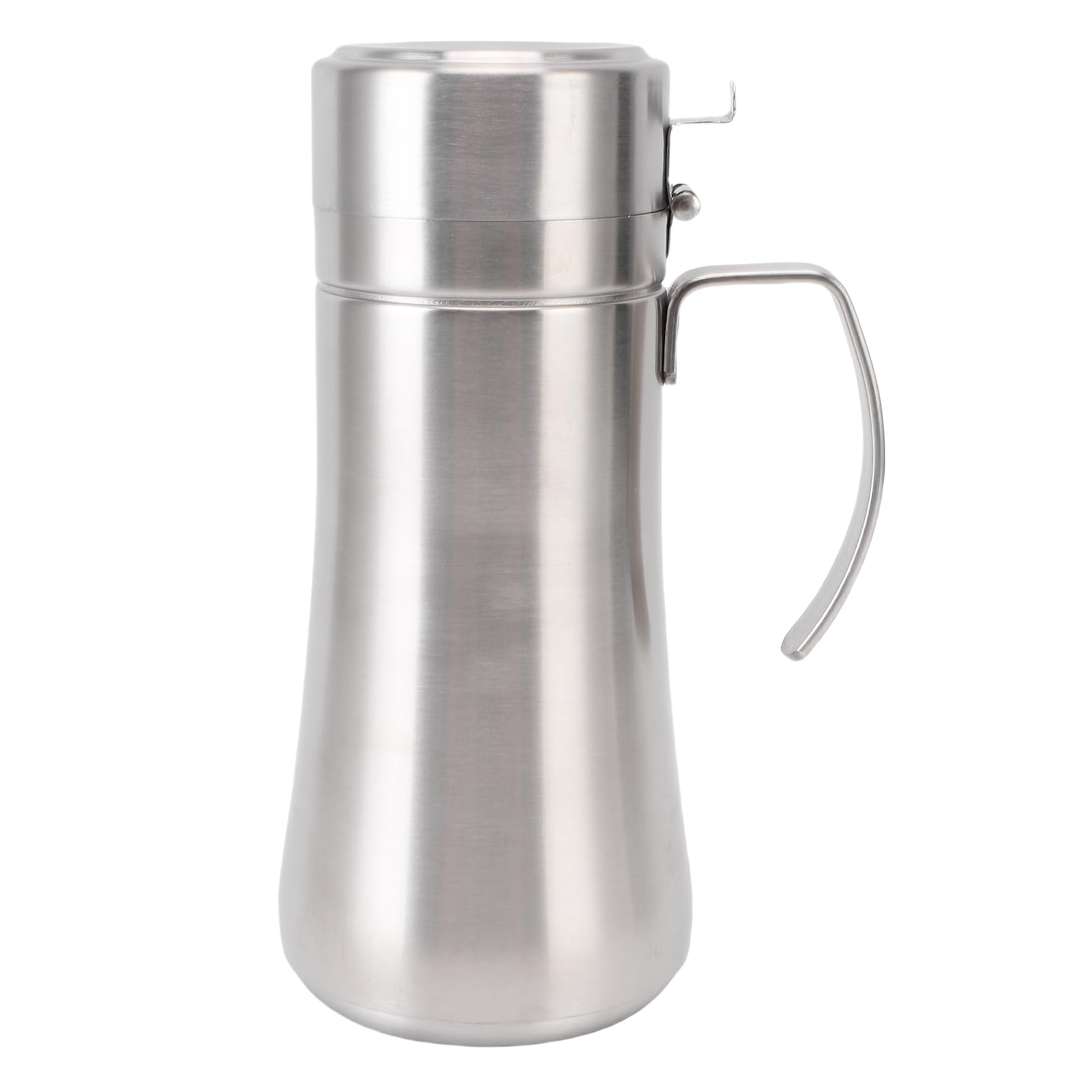 Bottiglia dispenser di olio in acciaio a tenuta stagna, contenitore multiuso per aceto con coperchio, per cucina, cucina, barbecue, strumento essenziale da cucina, 500 ml
