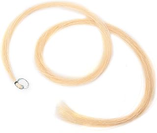 White Violin Bow Hair Replacement Unbleached Mongolian Stallion Bundle for Viola Violin Ideal Grip Accessories