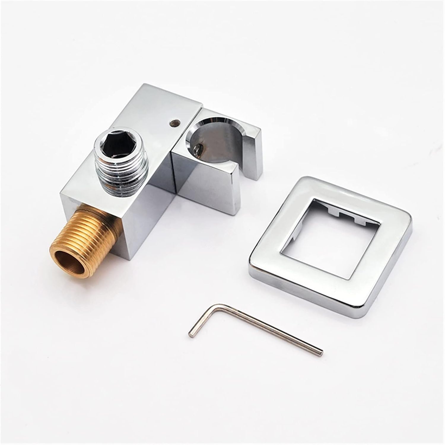 YANGQI yaoqijie Brass Electroplated Drill Installation Shower Head Holder Bathroom Shower Bracket Wall Mounted Faucet Replacement Parts Lasting (Color : JK-150-T)