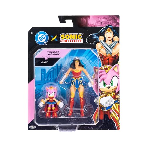 DC X Sonic the Hedgehog Amy as Wonder Woman & Wonder Woman 2.5/5-inch Figures Multipack - image 3