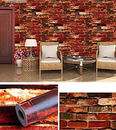 Image of SARVATRAY Kitchen backsplash Wallpaper Stickers Kitchen, backsplash Wall Tile Sticker, foil Paper for Kitchen Wall (3 M Brick B)