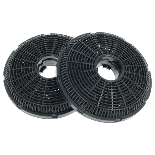 vhbw 2x Filtres à charbon actif compatible avec Beko HCA 62641, 63640BH, 62641BH, 62641WH, 63640, 92641bh, 93640, 63641BH, 92641WH hotte aspirante