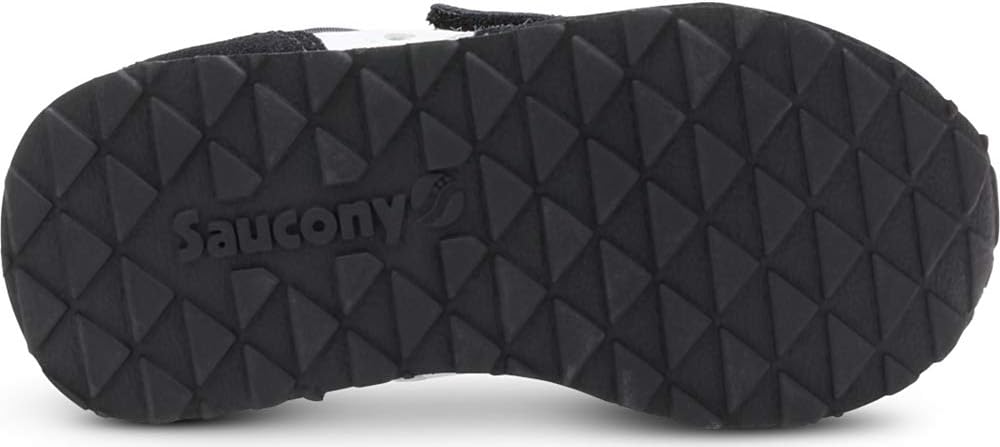 Saucony Unisex-Child Baby Jazz Hook & Loop Seasonal Sneaker Little Kid (4-8 Years) 10 Little Kid Black/White