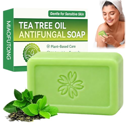 TRMPLX Savon Antifongique 2026 – Savon Tea Tree Mycose Pied, Nettoie en Profondeur, Réduit Odeurs et Transpiration, Soin Doux pour Peau à Problèmes – 115g