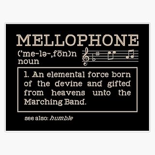 Leyland Designs Mellophone Definition Gift/Present Bumper Sticker Window Water Bottle Decal 5""