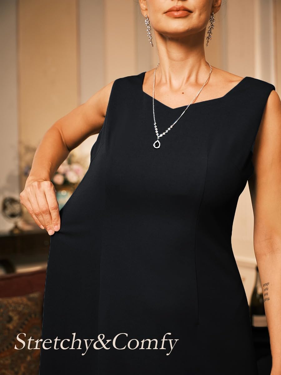 Women's Maxi Dresses 2 Piece Outfit Wedding Guest Cocktail Tea Party Dress Ruffle Lace Floral Casual Formal Evening Dress - Image 6