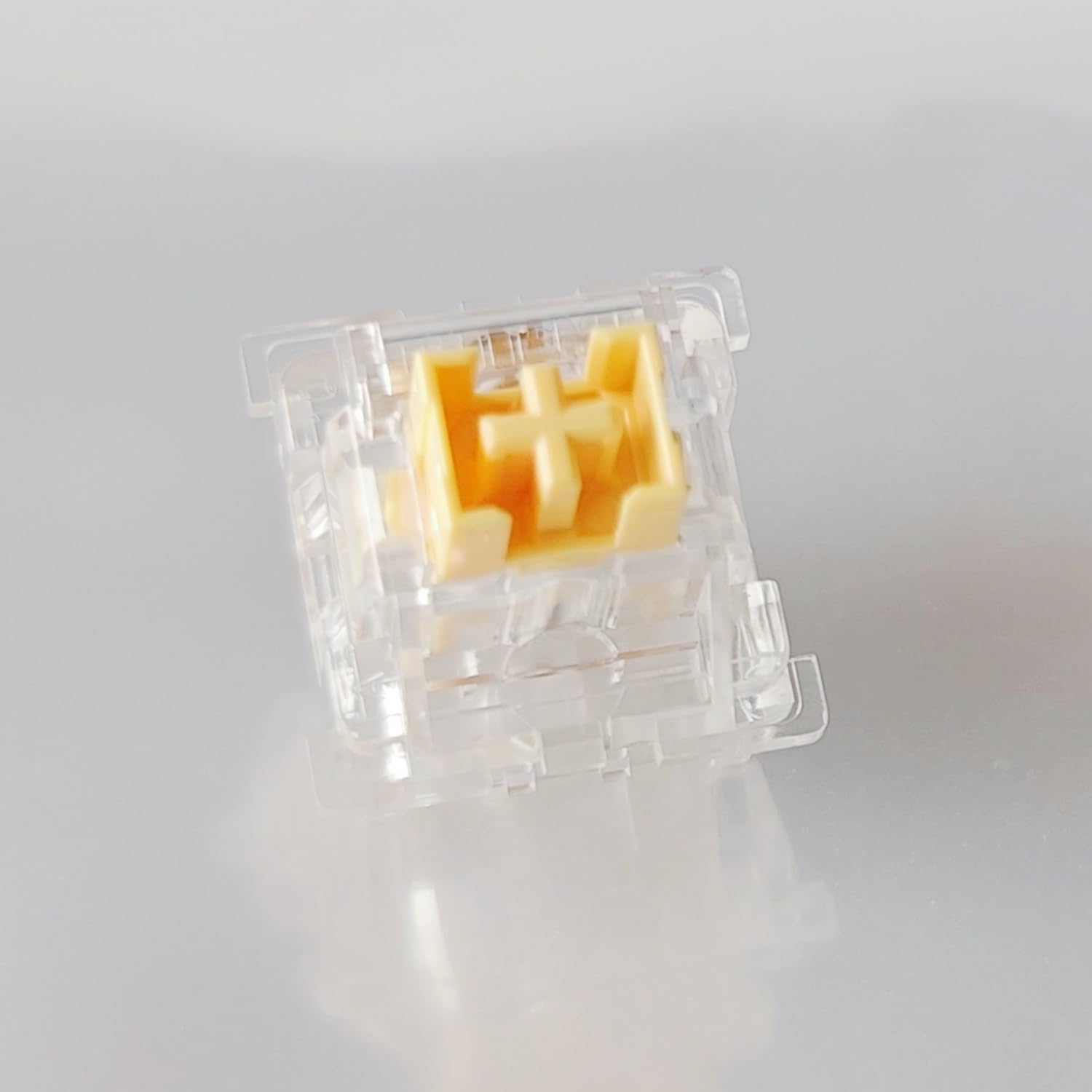 DucKey OUTEMU Honey Peach Switch V2 RGB, Commutateur Linéaire Silencieux Pré-lubrifié Transparent pour Clavier Mécanique (Size : 110PCS)