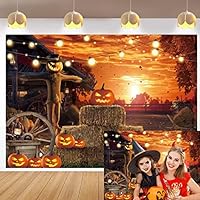 Gruseliger Halloween-Hintergrund für Fotografie, 2,8 x 1,5 m, Halloween-Hintergrund für Partys, düsterer Teufel, Kürbis, Vogelscheuche, Hintergrund, gruseliger Albtraum, Party-Banner, Dekorationen,