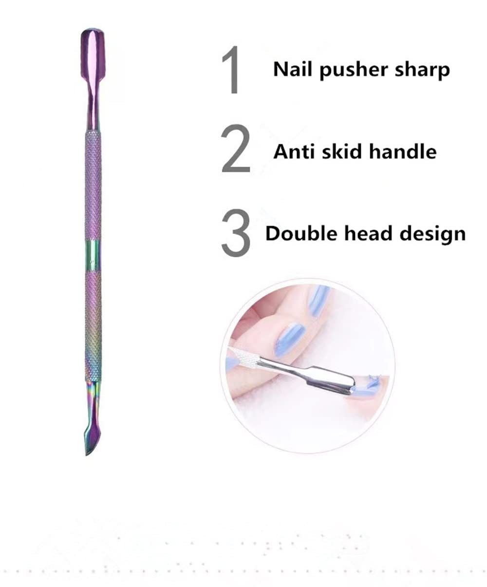 Tijeras para cutículas de Acero Inoxidable de 3 Piezas, para Empujar Las uñas, para Recoger Las uñas, para Quitar Las uñas, Herramientas Profesionales para pedicura