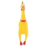 POPLAY Screaming Chicken, Squeaky Chicken Dog Toys Prank Novelty Toys for Kids Adults