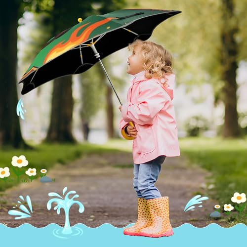 Paraguas para niños escolar resistente al viento con diseño de Tarot 7