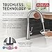 Delta Faucet Monrovia Touchless Kitchen Faucet with Touch Technology, Brushed Nickel Kitchen Sink Faucet with Pull Down Sprayer, Lumicoat Arctic Stainless 9191TL-AR-PR-DST
