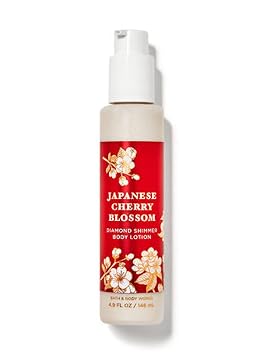 Bath and Body Works Japanese Cherry Blossom Diamond Shimmer Body Lotion 4.9 Ounce Japanese Cherry Blossom