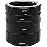 TTL and Auto exposure Vivitar Manual Macro Extension Tube Set Nikon