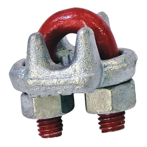 Clip de câble métallique 22 mm Crosby 1010211 en acier forgé galvanisé