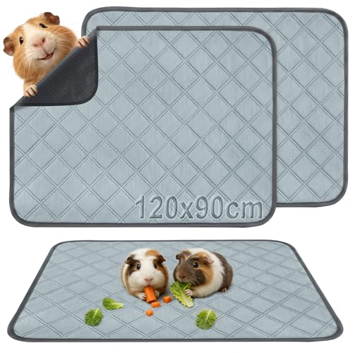 Tapis anti-urine cochon d'inde réutilisable absorbant cage 2pcs - 2