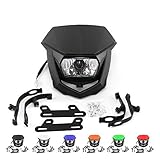 Universal Motorcycle Headlight Head Lamp Light Kit H4 12V 35W For CR CRF XR YZ YZF WR KX KXF KLX RM RMZ 125 250 450 ATV Pit Dirt Bike Black
