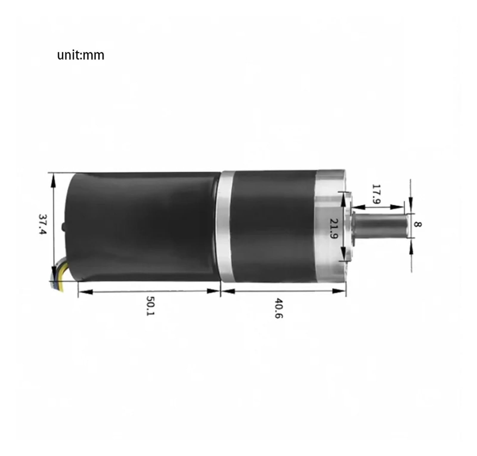 Planetengetriebemotor 100kgf.cm 36mm 3650 BLDC Planetengetriebe Niedrige Drehzahl Bürstenloser Gleichstrom-Untersetzungsmotor Hohes Drehmoment Ganzmetallgetriebe 12V 24V Geräuscharm(8rpm,24V)