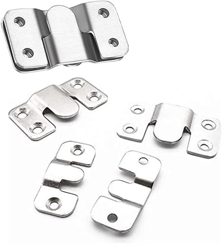 Soporte de montaje empotrado para muebles, accesorios de montaje en pared para cabecero, ganchos grandes para marcos de fotos, gancho resistente