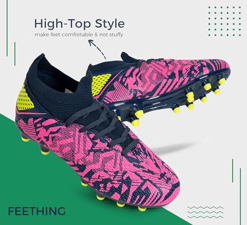 Boys Soccer Cleats Girls Youth High Top Futsal Soccer Shoes Outdoor Athletic Football Cleats Little Gig Kids3