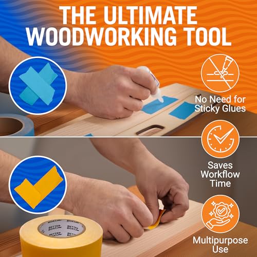 Image of Better Boat Double Sided Tape for Woodworking and Tools, Heavy-Duty CNC | Acrylic Router Templates, Marine Grade Removable, 2.5 inch x 100ft (Pack of 2)