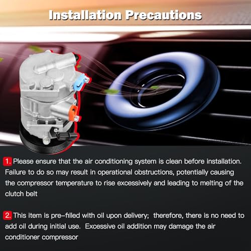 Image of cciyu Air Conditioning Compressor for Hyundai Tucson 1.6L 2016-2017
